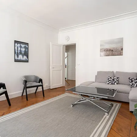 Big 2br Arc De Triomphe 4-6p Apartamento